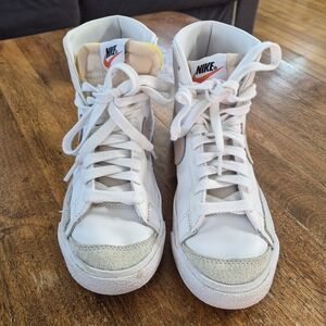 Nike White High-Top Sneakers